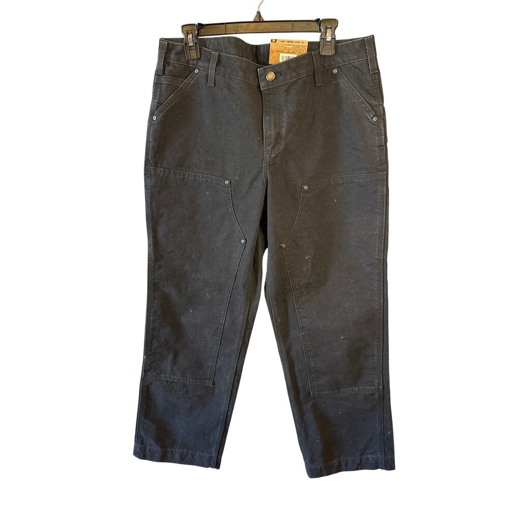 Carhartt Black Relaxed Fit 12 Kane Dungaree Work Pants Womens Outdoors Hunt Fish